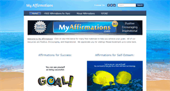 Desktop Screenshot of myaffirmations.com